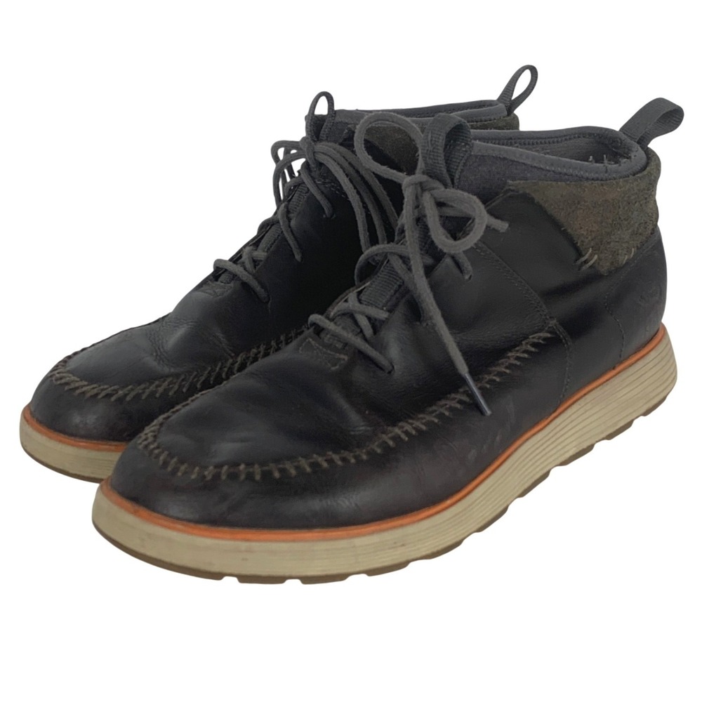 CHACO Montrose Chukka Boots Men's 13 Dark Brown Leather Moc Toe J106285